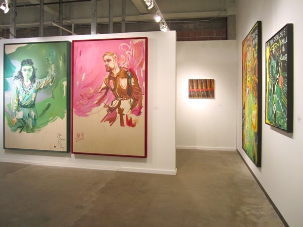 Tim Van Laere Gallery's booth at the Dallas Art Fair. Image: Courtesy of Tim Van Laere Gallery, Antwerp.