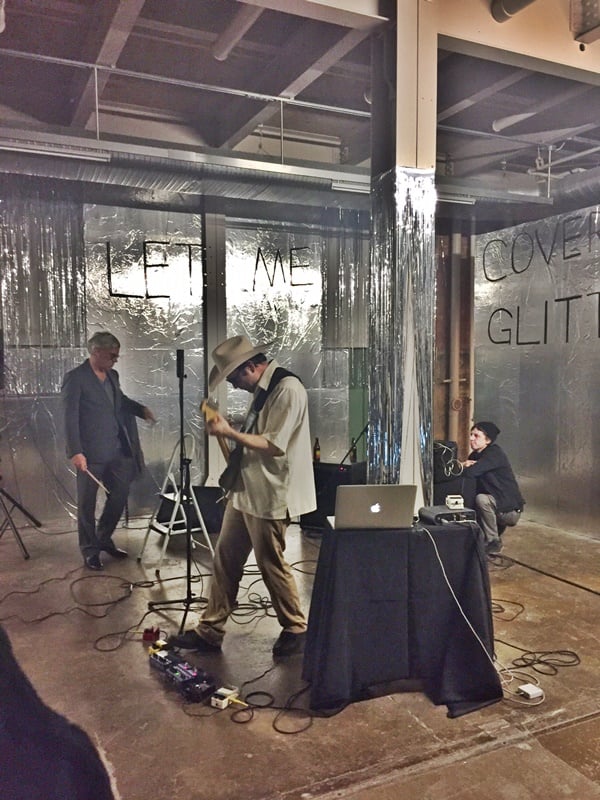 A musical performance by artist Karl Holmqvist at The Power Station. Photo by Eileen Kinsella