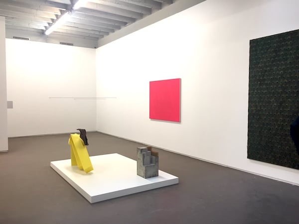 Works by Carol Bove and Fred Sandback at the David Zwirner booth at Independent Brussels 2016.<br>Photo: Lorena Muñoz-Alonso.