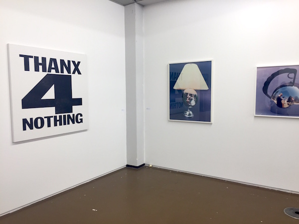 Works by John Giorno and Mac Adams at the stand of Elizabeth Dee at Independent Brussels 2016.<br>Photo: Lorena Muñoz-Alonso.