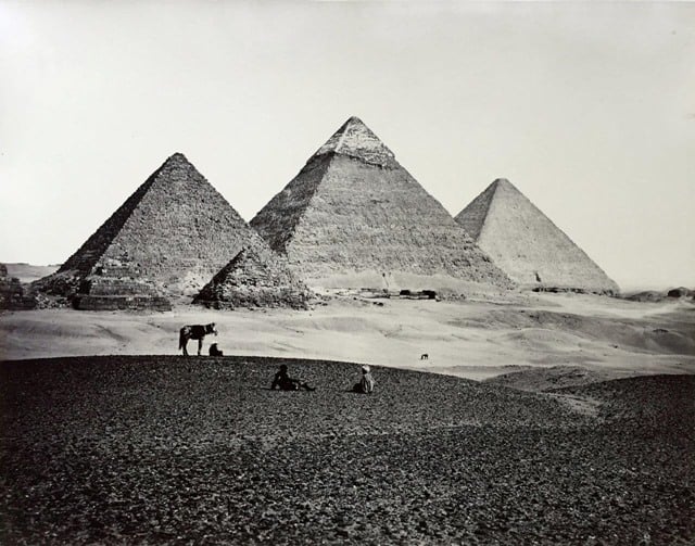 Francis Frith, <i>Cheop's Pyramid at Giza from the Southwest</i>, 1858.<br>Photo: courtesy of Charles Isaacs Photographs, Inc., New York.