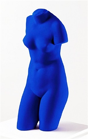 Yves Klein, <em>La Venus d'Alexandrie (Venus Bleue)</em>, (1962-1982). Courtesy of artnet.