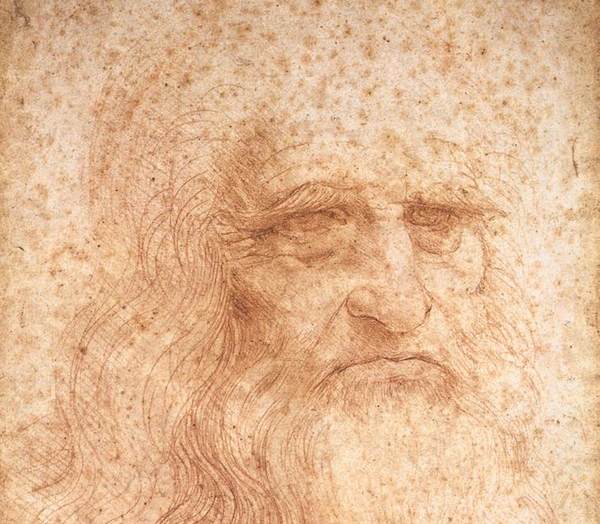 Leonardo da Vinci, Self-Portrait (1512–15).