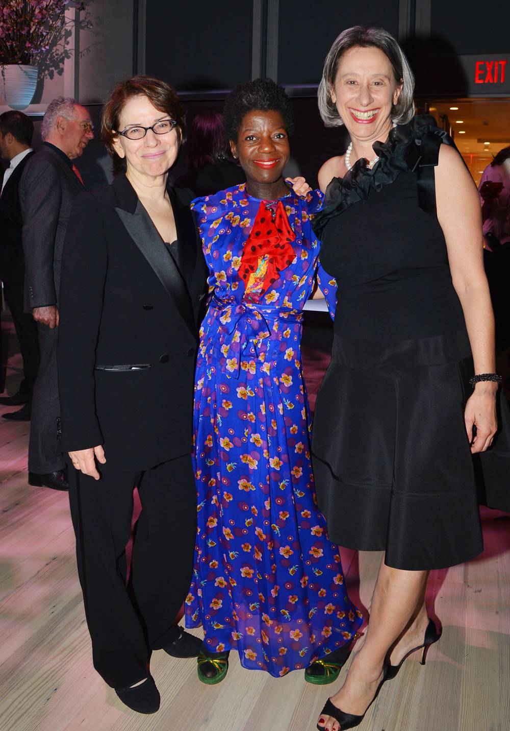 Elisabeth Sussman, Thelma Golden, Connie Wolf at Inaugural Whitney Collection Award on April 5, 2016.Photo: Courtesy of Patrick McMullan/PMC. ©Patrick McMullan.