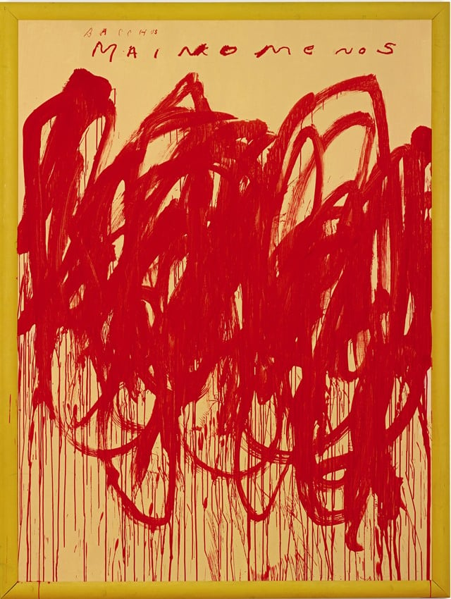 Cy Twombly, Untitled [Bacchus 1st Version V], 2004.Photo: courtesy Sotheby's New York.