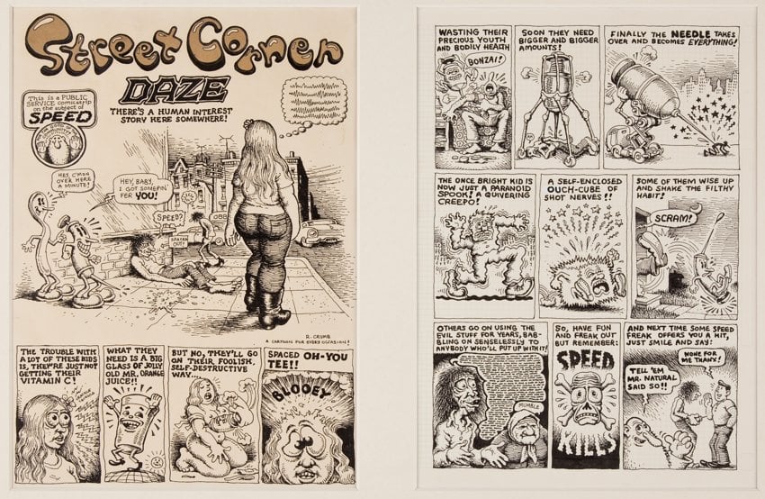 R. Crumb Zap Comix #3 "Street Corner Daze". Photo: courtesy Heritage Auctions.