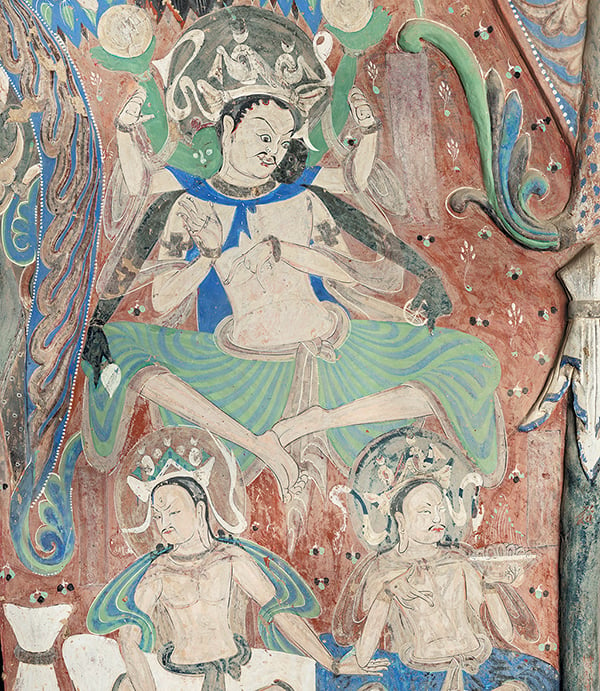 Cave 285, detail of wall painting, Western Wei dynasty (535–556 CE). Mogao Grottoes, Dunhuang, China. Courtesy the Dunhuang Academy.