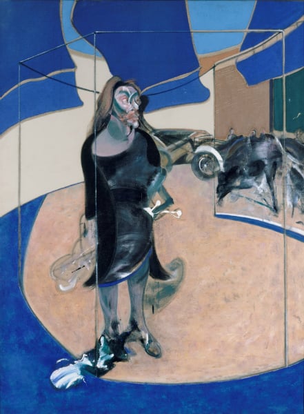 Francis Bacon, Portrait of Isabel Rawsthorne Standing in a Street in Soho (1967). Courtesy © The Estate of Francis Bacon. All rights reserved. DACS 2016. Staatliche Museen zu Berlin, Nationalgalerie. Acquired by the state of Berlin