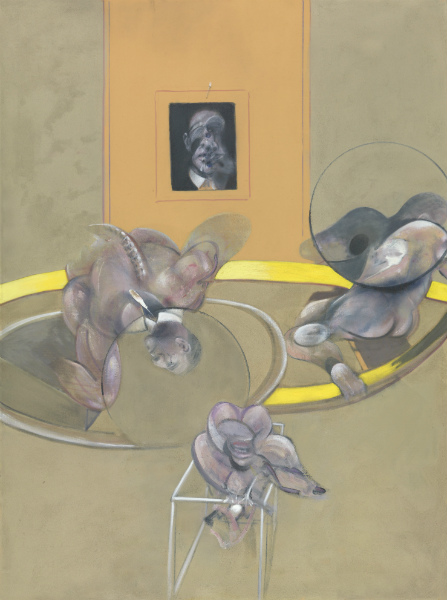 Francis Bacon, Three Figures and Portrait (1975). ©The Estate of Francis Bacon. All rights reserved. DACS 2016. Image courtesy Tate.