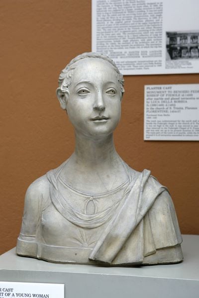 A cast of Mino da Fiesole's Portrait of a Young Woman at the Victoria and Albert Museum. The original bust is among 59 statues from the Bode Museum damaged during World War II and rediscovered at Moscow's Pushkin Museum. Courtesy of the Victoria and Albert Museum.