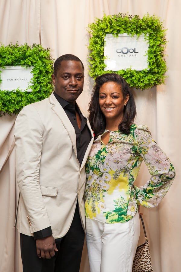Sandford Biggers and his fiance at the Cool Culture Ungala. Courtsey of Meg Stacker.
