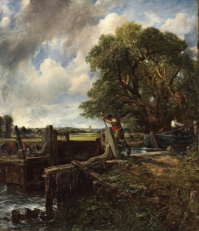 John Constable, The Lock (1824). Courtesy of Christie's Images Ltd.