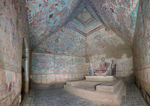 Cave 85, view of the interior, Late Tang dynasty (848–907 CE). Mogao Grottoes, Dunhuang, China. Courtesy the Dunhuang Academy.