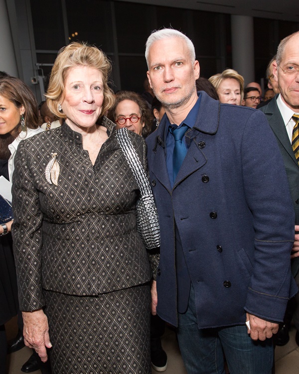 Agnes Gund and Klaus Biesenbach at the Tate Americas Foundation Dinner. Courtesy of photographer Benjamin Lozovsky for BFA.