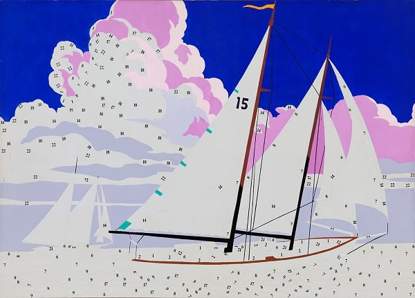 Andy Warhol, Do It Yourself (Sailboat) (1962). Image courtesy of the Andy Warhol Museum, Pittsburgh, © The Andy Warhol Foundation for the Visual Arts, Inc.