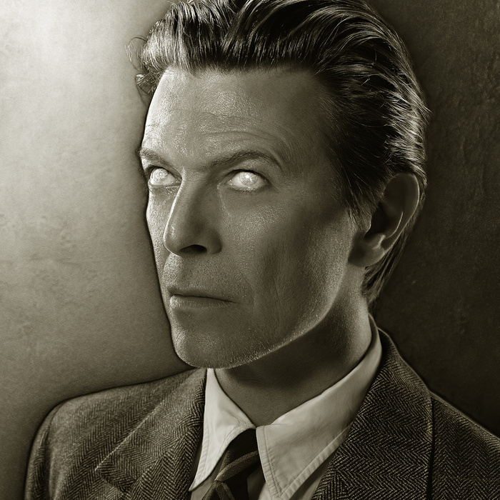 Markus Klinko's photo of David Bowie used for the cover of Heathen. Courtesy Markus Klinko.