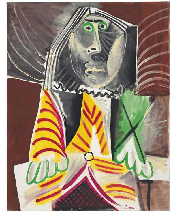 Pablo Picasso, Homme Assis (1969), Image: Courtesy of Christie's Images, Ltd.