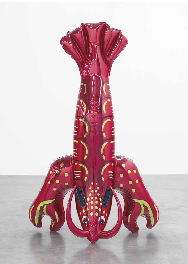 Jeff Koons, Lobster (executed in 2007-2012). Image: Christie's Images Ltd.