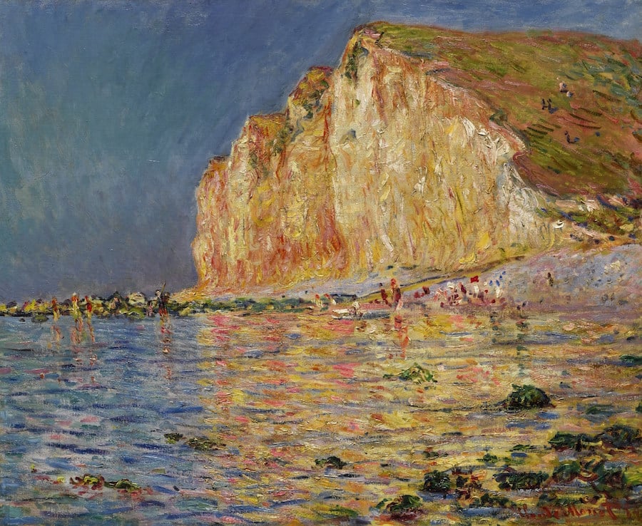 Claude Monet, <i>Marée basse aux Petites-Dalles</i>, 1884. Photo: courtesy Sotheby's.