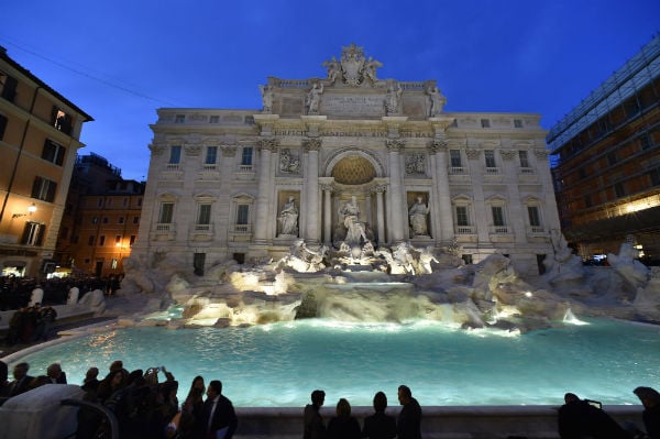 The restored Trevi Fountain Photo: ALBERTO PIZZOLI / Staff/ Getty Images