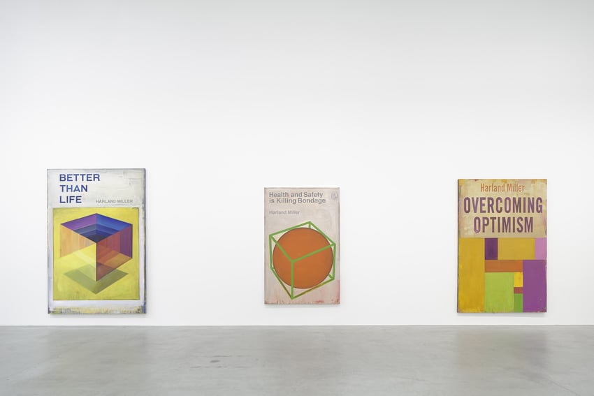 Installation View of Harland Miller, "Tonight We Make History (P.S. I Can't Be There)" (2016). Courtesy the artist and Blain|Southern Photo: Jörg von Bruchhausen