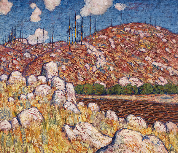Lawren Harris, Laurentian Landscape (1913–14). Courtesy of Heffel Fine Art Auction House.