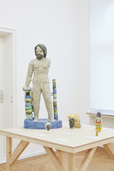 Installation view of Michael Rakowitz, "The invisible enemy should not exist" (2007 – ongoing). Photo: Nick Ash, Berlin; Courtesy: Barbara Wien, Berlin