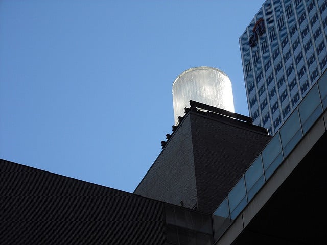 Rachel Whiteread's Water Tower (1998) at the Museum of Modern Art. Photo: Courtesy of smokeghost via Flickr.