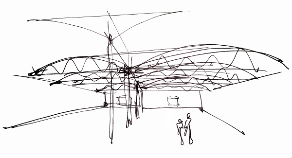 A sketch of the new ICA LA building in Downtown LA. Photo courtesy of wHY Architecture.