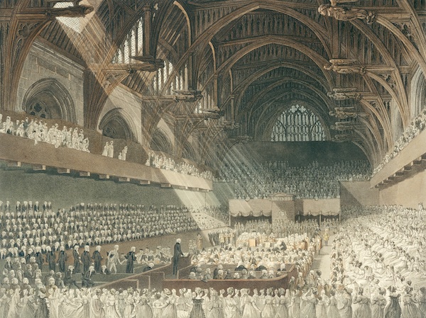 Attributed to Thomas Sandby <i>Westminster Hall and New Palace Yard</i> (1795). Photo: © Parliamentary Art Collection