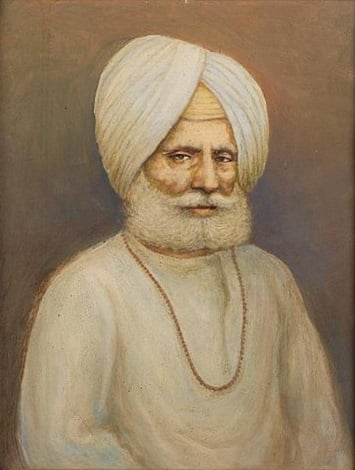 Baba Bishan Singh, Self Portrait (late 19th century). Courtesy of artnet.