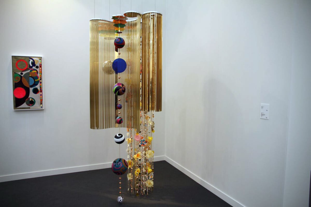 Work by Beatriz Milhazes at James Cohan Gallery. Courtesy of Sarah Cascone.