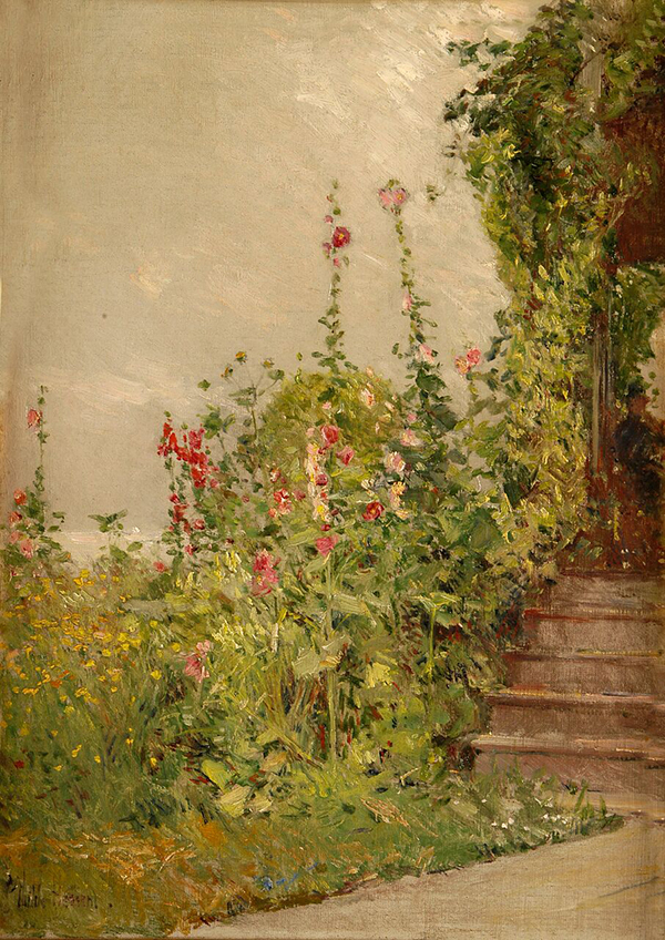 Frederick Childe Hassam, <em>Celia Thaxter's Garden, Appledore, Isles of Shoals</em> (circa 1890). Property of the Westervelt Collection and displayed in the Tuscaloosa Museum of Art in Tuscaloosa, Alabama.