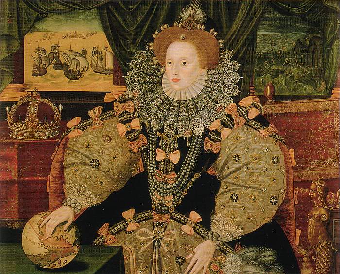 The Armada portrait of Queen Elizabeth I.