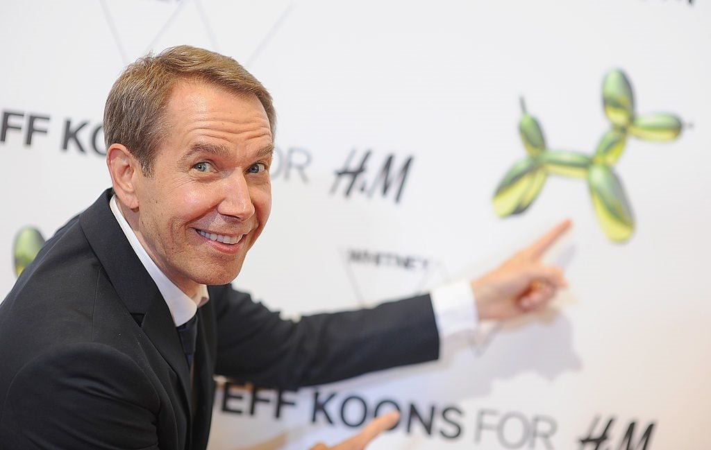 Jeff Koons attends the H&M Flagship Fifth Avenue store launch. Photo Dimitrios Kambouris/Getty Images.