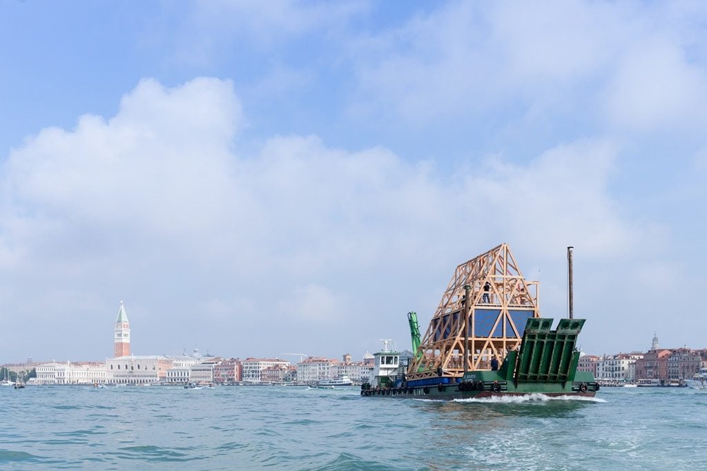 Kunlé Adeyemi and NLÉ, Makoko Floating School. Photo Iwan Baan, courtesy Venice Architecture Biennale.
