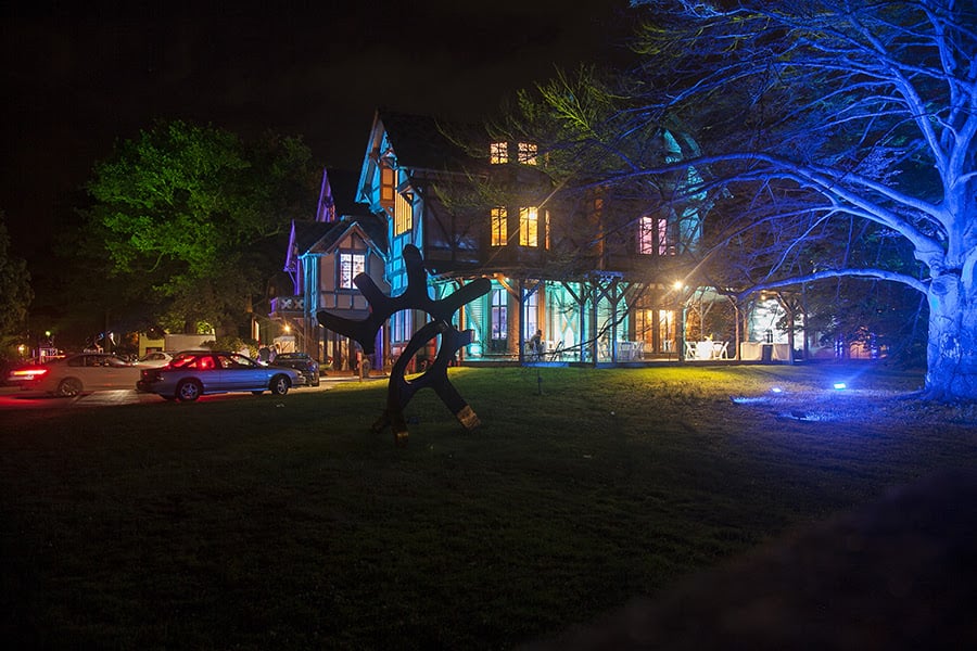 The Newport Art Museum’s John N.A. Griswold House lit up for the 2015 Beaux Arts Ball. Courtesy of Nick Mele for the Newport Art Museum.