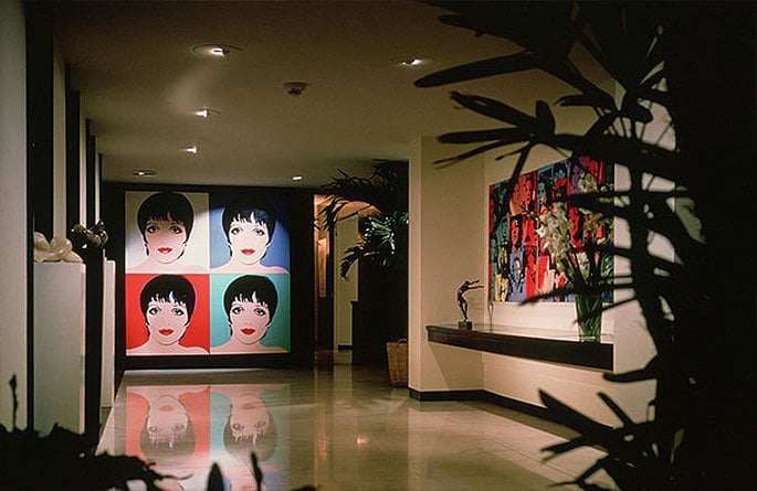 Liza Minnelli's Andy Warhols in her Upper East Side apartment prior to its sale. Courtesy of Tim Macdonald.