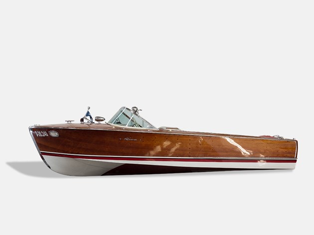 Riva Super Florida Mahogany Motorboat. Courtesy of Auctionata. 