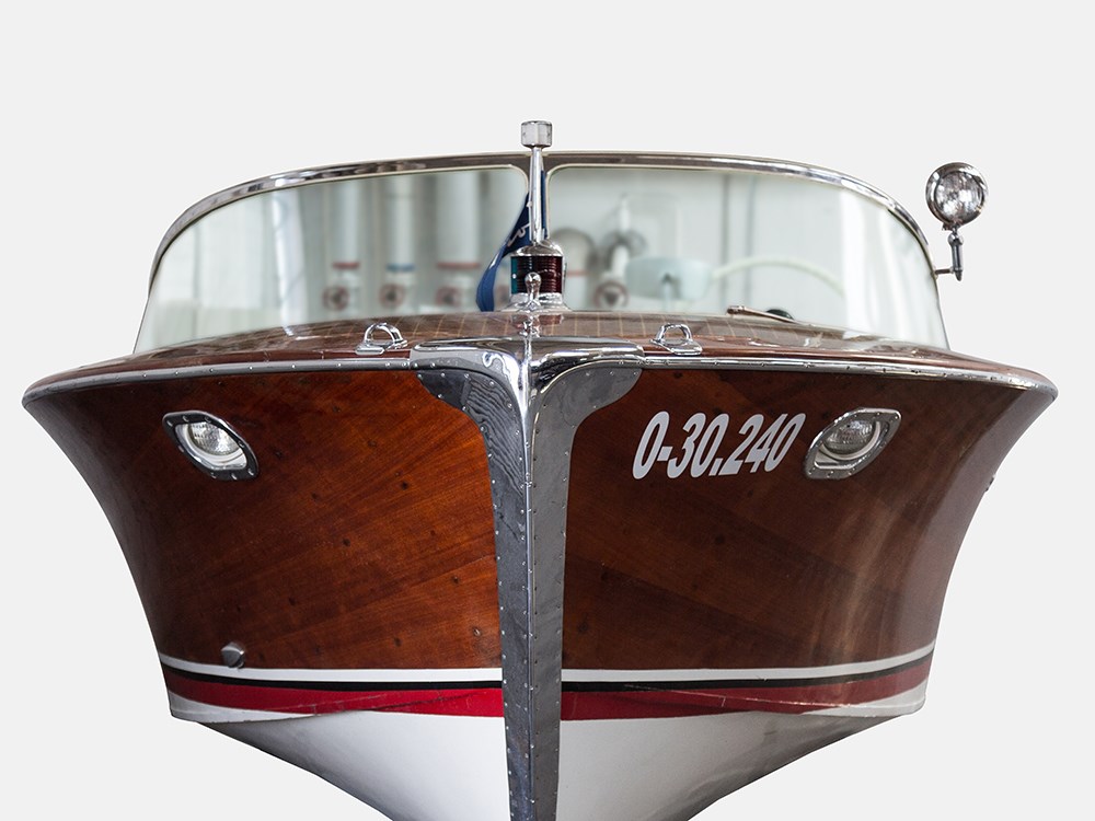 Riva Super Florida Mahogany Motorboat. Courtesy of Auctionata.