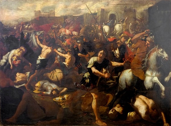 Aniello Falcone, Battle Scene. Image: Courtesy of The Art Loss Register, London.