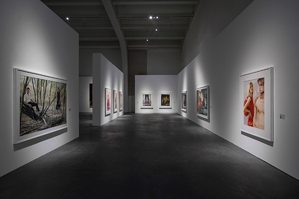 Bottega Veneta's "The Art of Collaboration" on view at Beijing's Ullens Center. Courtesy of Bottega Veneta.