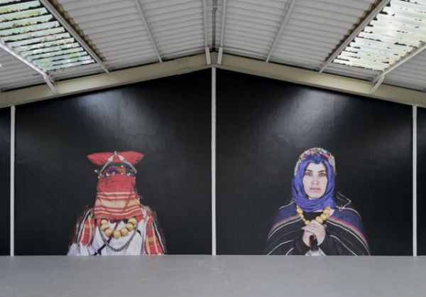 Leila Alaoui installation view courtesy of Galleria Continua, Les Moulins.