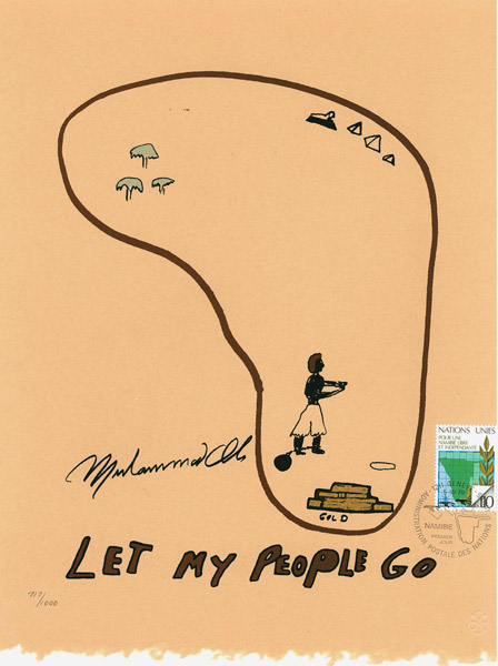 Muhammad Ali, Let My People Go, (1979). Courtesy of RoGallery.