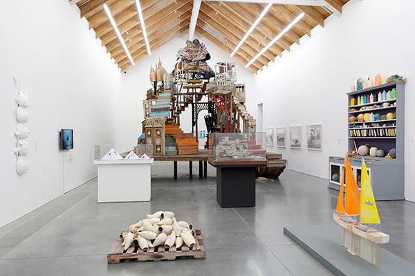 Installation view of "Radical Seafaring" at the Parrish Art Museum, Water Mill, New York, May 8–July 24, 2016. Courtesy of photographer Gary Mamay.