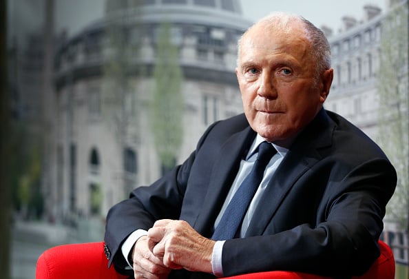 Francois Pinault attends the presentation of the project to install his art collection at the Paris Commercial Exchange on April 27, 2016. Photo: Chesnot/Getty Images.