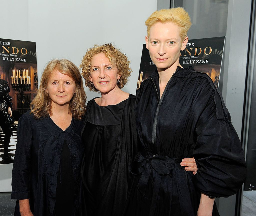 Director Sally Potter, Sally Berger and actress Tilda Swinton attend the Sally Potter Retrospective at The Museum of Modern Art on July 7, 2010 in New York City. Photo by Jemal Countess/Getty Images.
