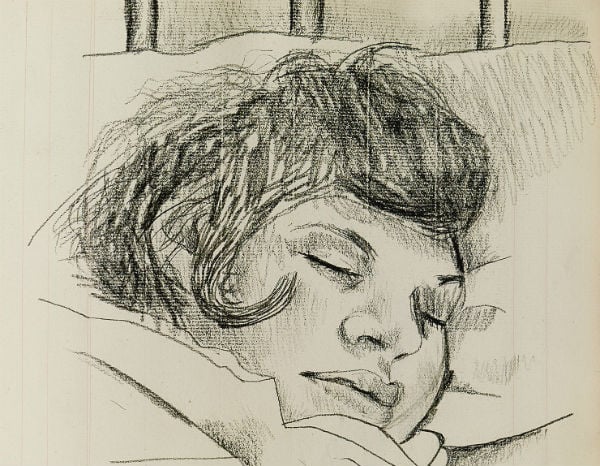 Sleeping Girl by Lucian Freud; accepted by HM Government from the Estate of Lucian Freud and allocated to the National Portrait Gallery, London, 2015, under the Acceptance in Lieu Scheme which is administered by the Arts Council © The Lucian Freud Archive.
