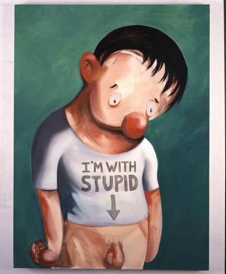 Nicole Eisenman, I'm with Stupid, (2001)Courtesy of the artist and Susanne Vielmetter Los Angeles Projects