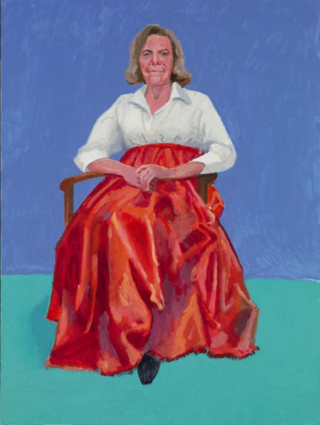 Rita Pynoos, 1st, 2nd March 2014. Acrylic on canvas, 121.9 x 91.4 cm. © David Hockney. Photo: Richard Schmidt.